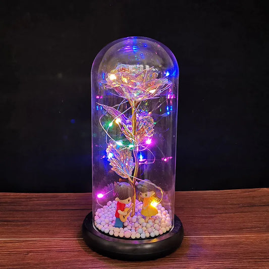 LED Enchanted Glass Rose Decor - Nova Store