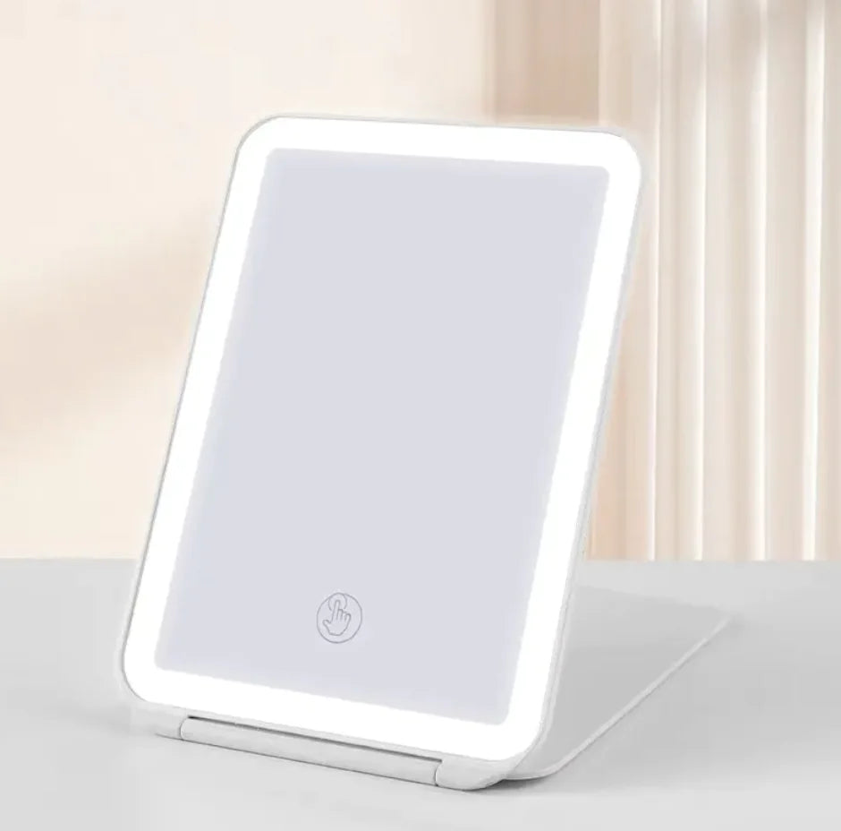 LED Makeup Mirror with Tri-Fold Desk Lamp - Nova Store