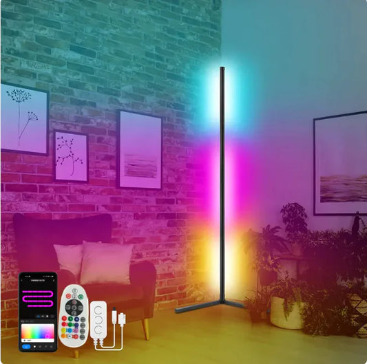 Aura RGB Smart Corner Floor Lamp with App & Bluetooth